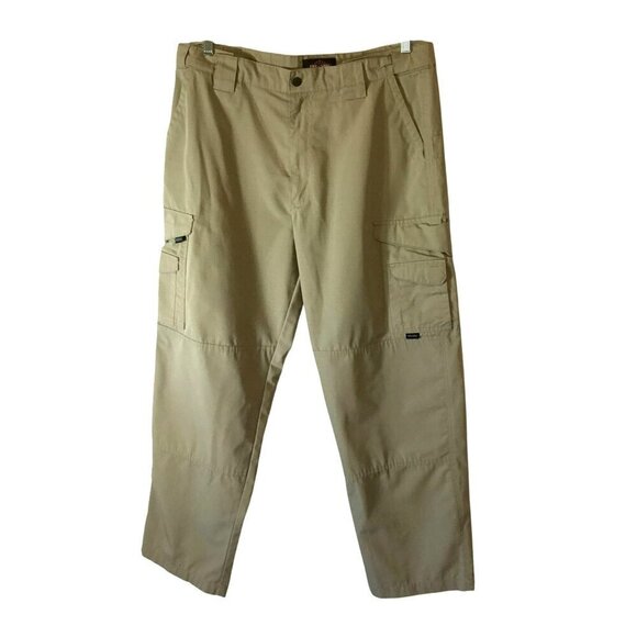 Tru-Spec Men's Tactical Cargo Pants in Khaki Size 38-30 Uniform Security Career - Picture 1 of 16